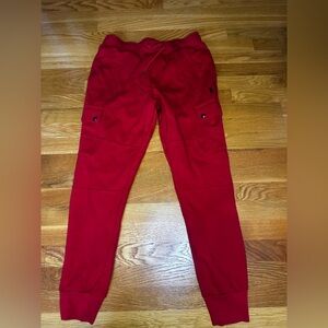 Polo Ralph Lauren Red Cargo Jogger Sweatpants Small Petite SP